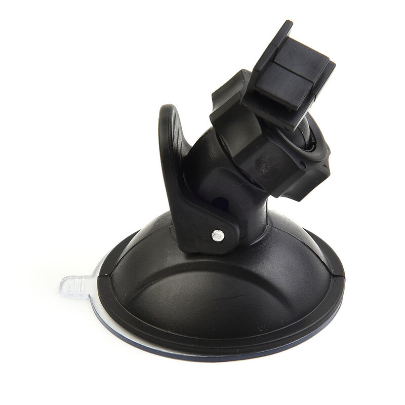 Soporte de ventosa fácil de usar, cabeza L negra, plástico, tamaño pequeño para coche, grabadora de viaje, montaje de grabadora de Video