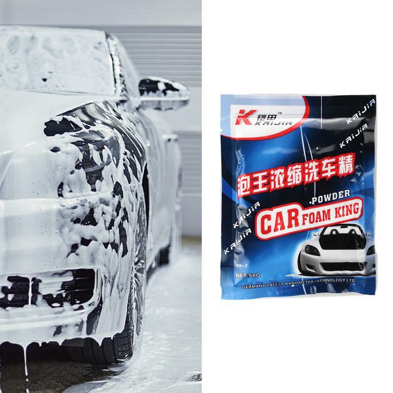 Schiuma di sapone per autolavaggio forniture per la pulizia dell'auto pulizia profonda detergente concentrato 1.8 Oz detergente in polvere autolavaggio e camion Auto