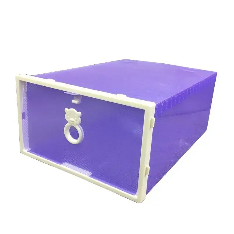 Caja de almacenamiento de plástico transparente a prueba de polvo para dormitorio, UL925