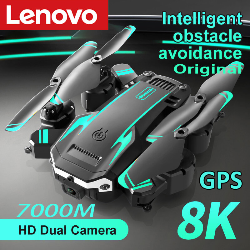 โดรน G6Pro Lenovo โดรน8K 5G GPS ถ่ายภาพทางอากาศแบบมืออาชีพ HD กล้องคู่รอบทิศทางหลีกเลี่ยงสิ่งกีดขวางโรเตอร์ quaddrone