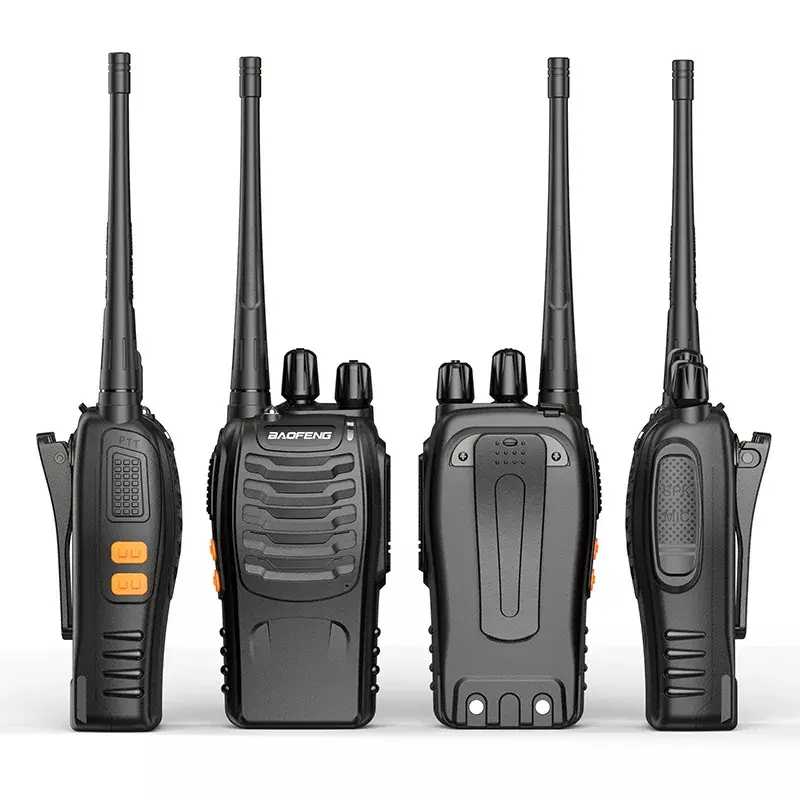 Baofeng-BF-888S FM mini walkie-talkie sem fio, rádio de alta potência, ao ar livre, hotel, canteiro de obras, rádio, 2024