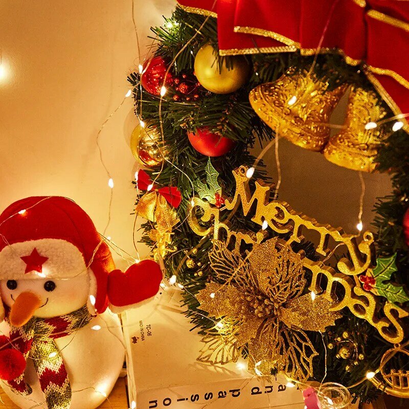 Сказочная светодиодная гирлянда, Рождественские огни, наружные рождественские украшения, рождественские украшения 2023, ликвидация рождественских украшений