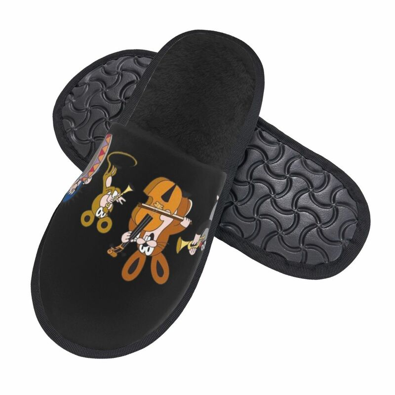 Krtek Little Maulwurf Men Women Furry slippers,Warm Color printing special Home slippers,Neutral slippers pantoufle homme