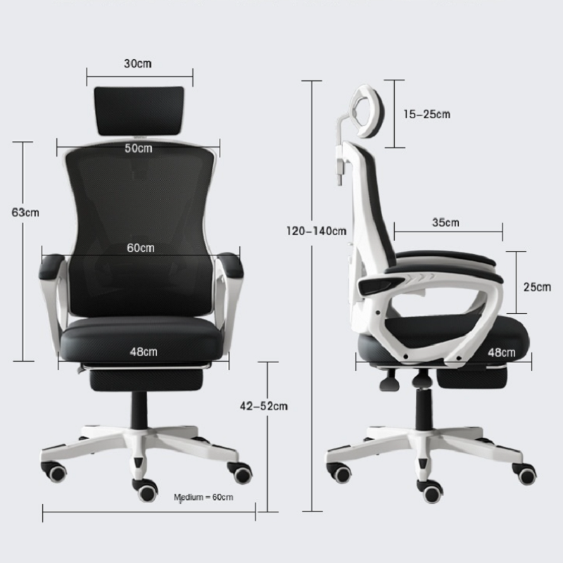 K-STAR krzesło do pracy na komputerze krzesło do domowego biura rozkładany podnośnik krzesło obrotowe akademik gra studencka oparcie siedzenia ludzkie krzesło 2023