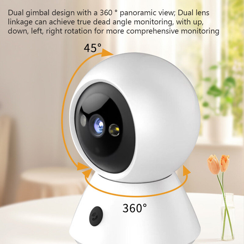 5G Wifi Ip Camera Binnenshuis Draadloze Huisbeveiliging Ai Human Detect Nachtzicht Cctv Smart Hd Bewakingscamera Auto Tracking