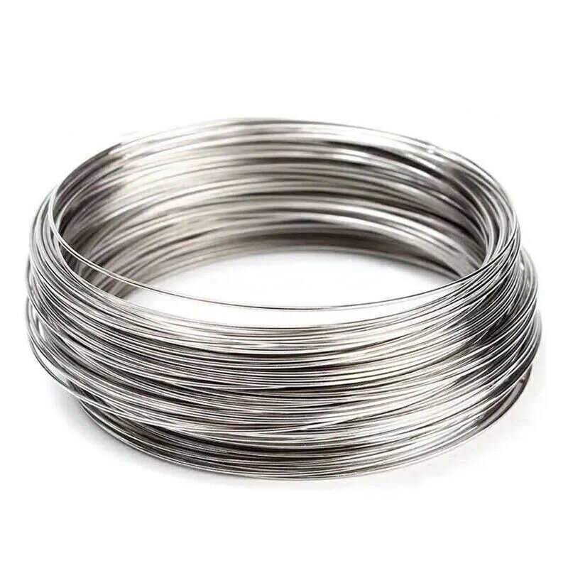 1-10Meters 304 Stainless Steel Hard And Soft Steel Wire 0.05 0.1 0.2 0.3 0.4 0.5 0.6 0.8 1 1.2 1.5 2 2.5 3mm Round Bright Silk