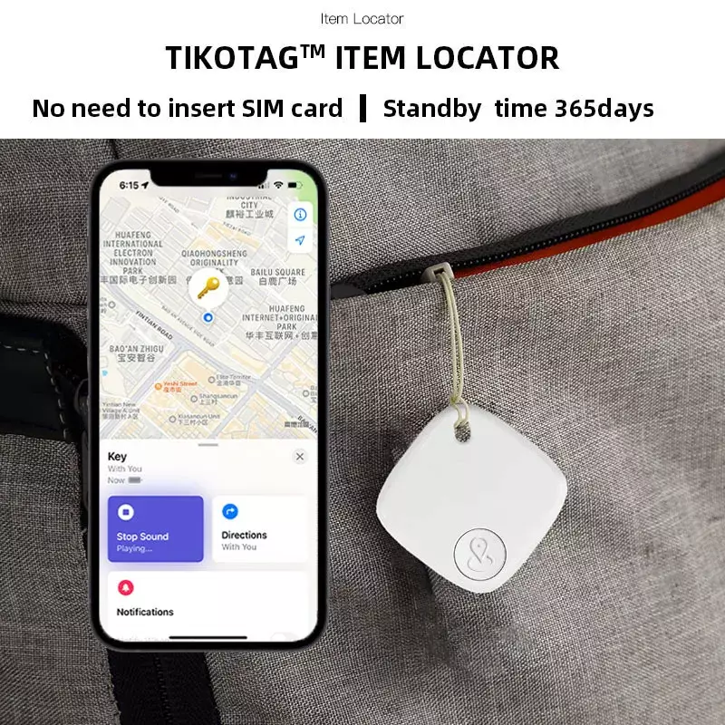 미니 GPS 추적기 블루투스 5.0 분실 방지 장치, IOS 및 안드로이드용 반려동물 가방 지갑 추적, 스마트 파인더 로케이터 액세서리