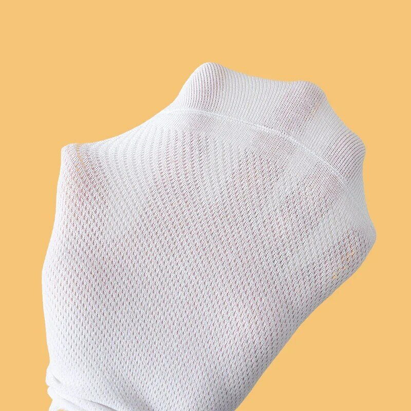 Calcetines tobilleros de algodón transpirables para hombre, medias cortas finas de alta calidad, a la moda, informales, 5 pares, para verano, 2024