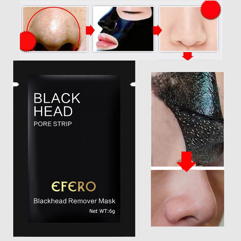 Mascarilla negra removedora de puntos negros, tratamiento para el acné, cuidado de la piel, 2022
