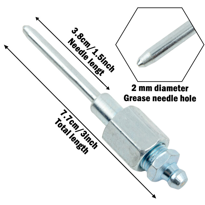 1 buah pegangan fiting jarum injektor lemak bantalan sendi adaptor jarum minyak segel jarum nozel udara alat gemuk alat udara
