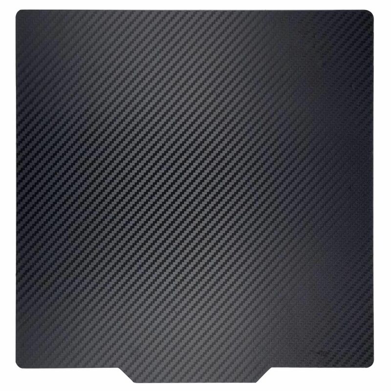ENERGETIC-Placa de construcción de hoja de acero para impresora 3D, lámina de acero de resorte PET de fibra de carbono suave, texturizada de doble cara, PEI, 280x280mm, para Ender-7