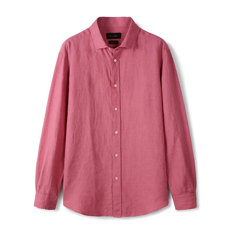 Mrxmus Dutit Brand High-End Linen Men's Shirt Long Sleeve 2023 Spring Summer New Business Casual Shirt Top