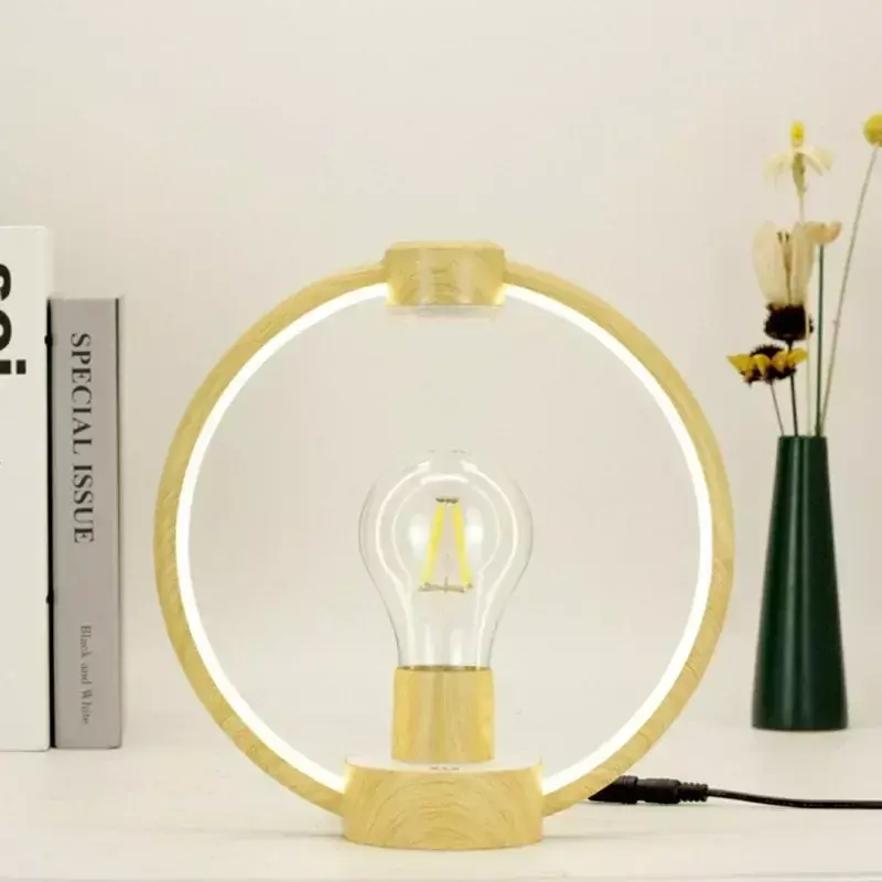 High-quality Magnetic Levitating Bulb Retro Atmosphere Lamp Eye Protection RGB LED Night Light USB Lamp for Home Room Decor Gift