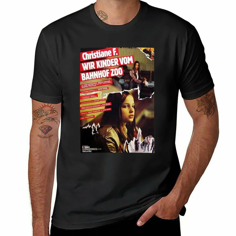 Nuovo WIR KINDER VOM bahn52 ZOO-christane F. T-shirt taglie forti maglietta sublime magliette grafiche t-shirt per uomo cotone