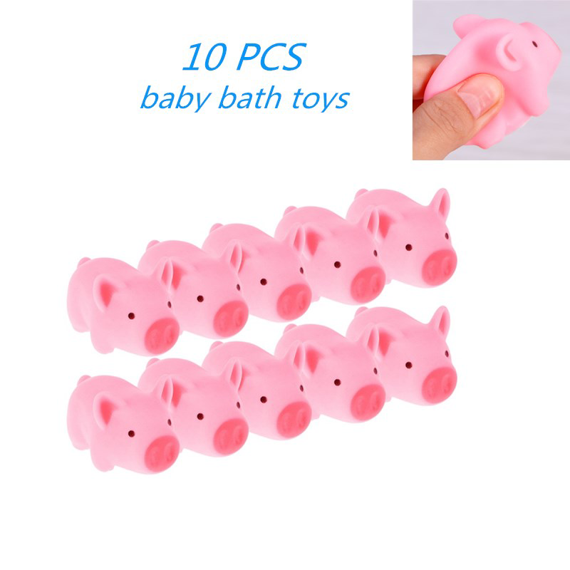 Hot  Pink Duckie Baby Shower Water Toys For Baby Kids Children Birthday Favors Gift Toy