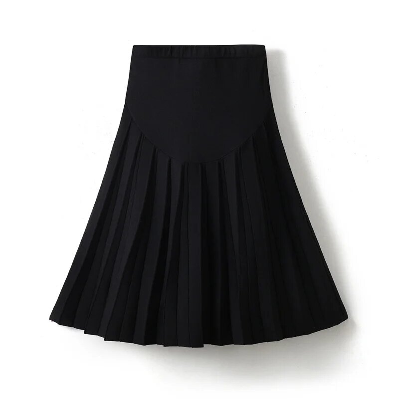 2024 New Maternity Knit Skirts  Pregnant's Knitted Skirts Women Classic Black Dress Elastic Waist Great Quality