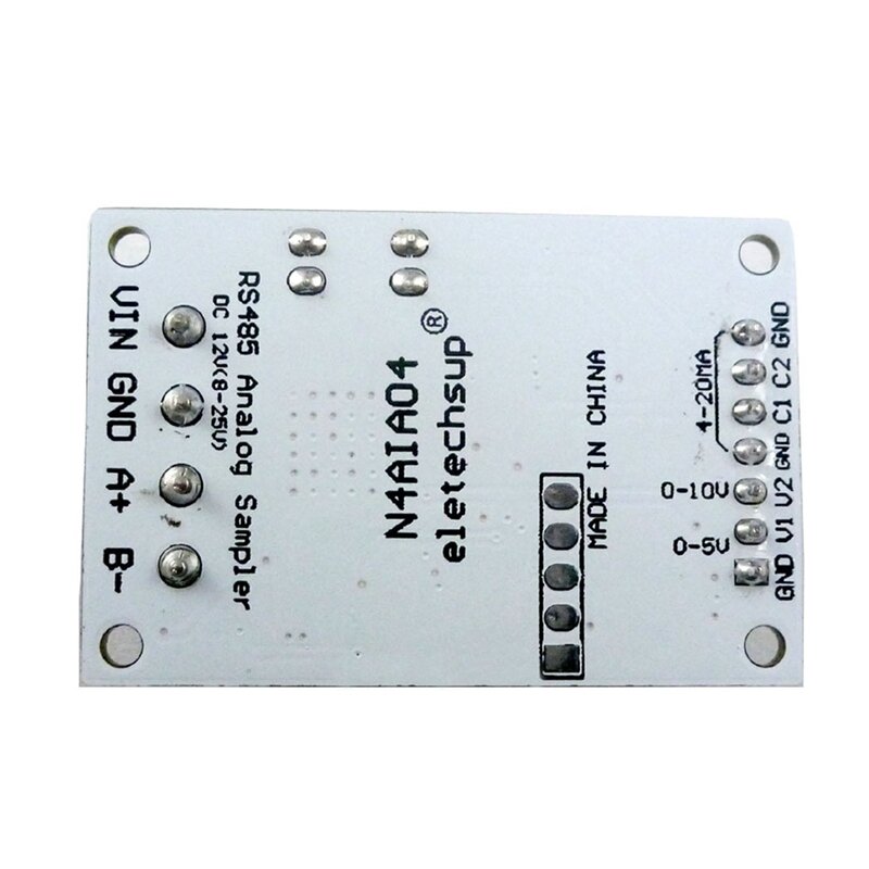 ELETECHSUP-Módulo de adquisición de señal de voltaje RS485 Modbus RTU para instrumentos de medición de transmisor de corriente PLC, 4-20ma