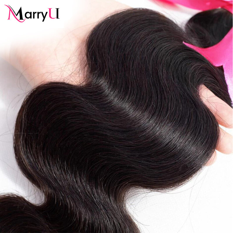 Marryu Hair Body Wave Bundels Human Hair Weave Bundels Braziliaanse Weave Extensions 1/3 Pcs Remy Hair Body Wave Extensions