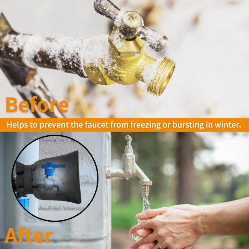 D0AD – couvercle robinet d'extérieur, antigel d'hiver, chaussette robinet jardin domestique, isolation glace,