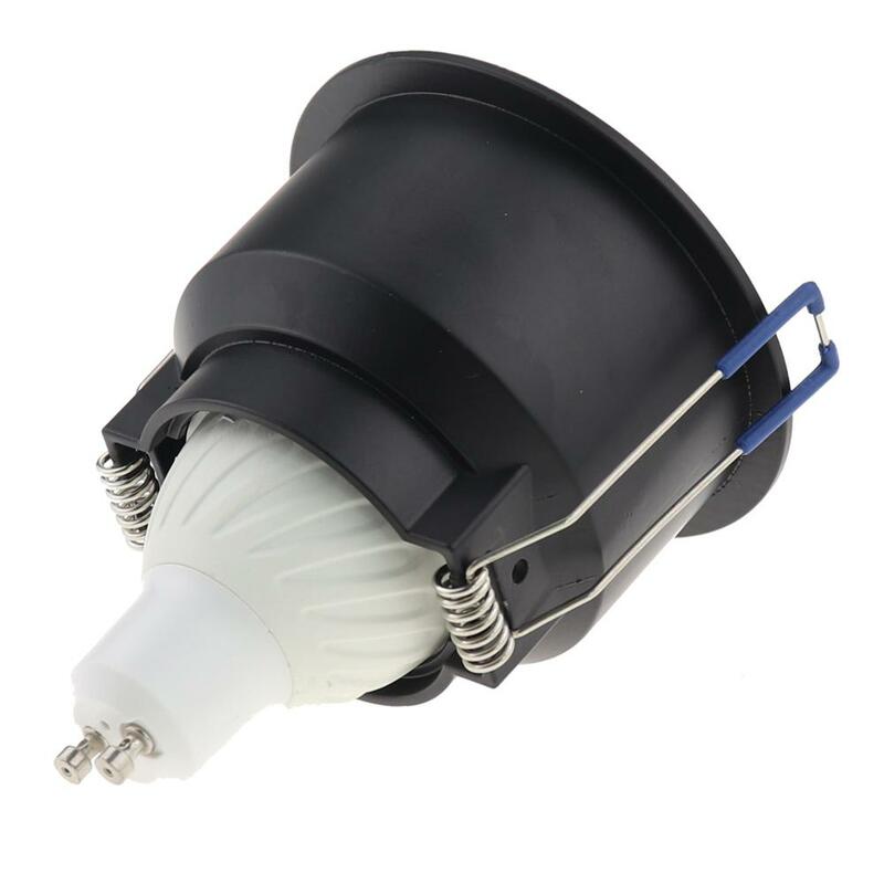Round Recessed LED Ceiling Downlight GU10/MR16 Lamp Socket Bases Halogen Light Bracket Cup Aluminum LED Downlight