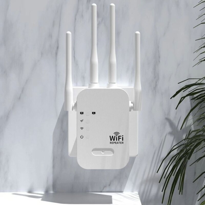 ワイヤレス Wifi 信号リピーターアンプ WiFi エクステンダーネットブースタールーター 2.4 + 5 グラムドロップシップ