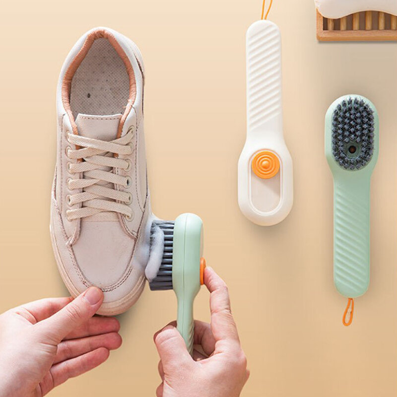 Shoe Brush Soft Bristles Automatic Liquid Discharge Deep Cleaning Clothes Brush Household Laundry Cleaning Brush Cleaning Tool