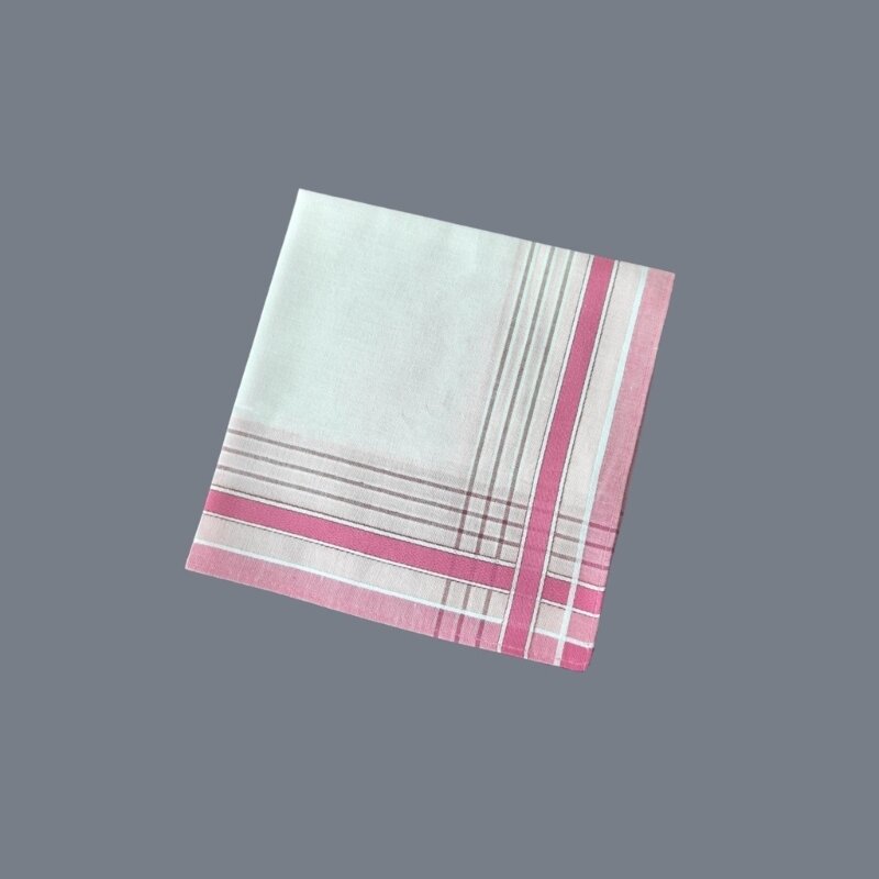 YUYU 3 Stück Polyester-Taschentücher für Herren, waschbar, gestreiftes Muster, bunte Taschentücher für kommerzielle für