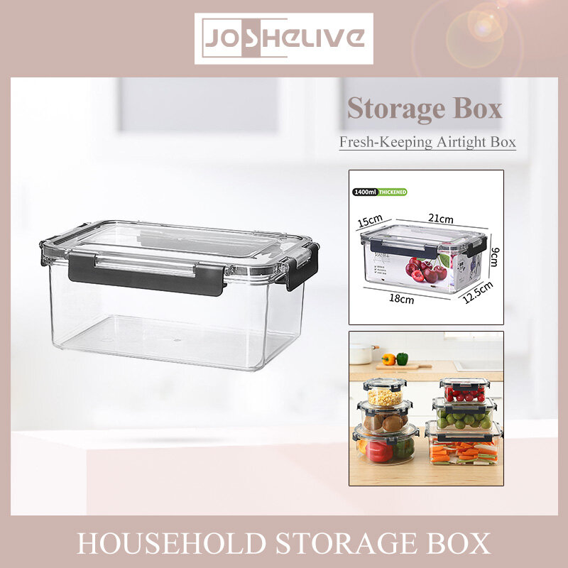 1/2/3PCS Storage Box Pet Transparent Separate Freezer Seal Bin Meat Fresh Box For Food Vegetable Fruit