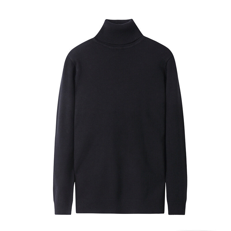 MRMT-suéter de punto para hombre, jersey de manga larga, moda urbana, cuello alto, tendencia coreana, novedad de 2024
