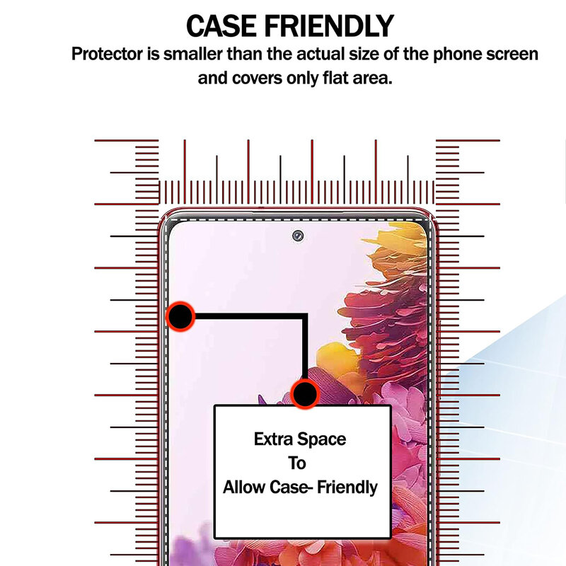 Vidro temperado para Samsung Galaxy S20 FE, filme protetor de tela, 9H, 5G, 4G, 2pcs, 4pcs