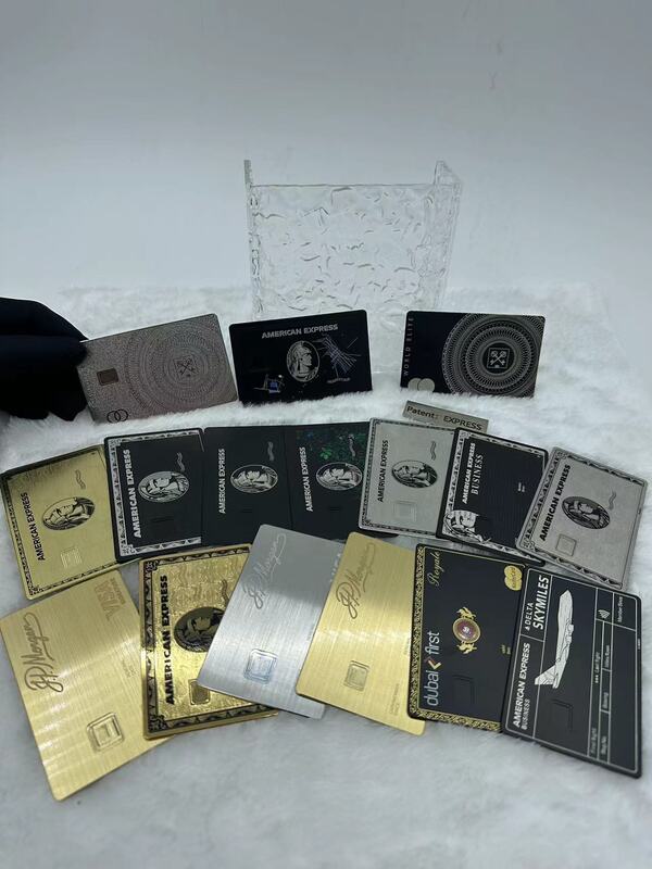Custom Hot Sell Custoized Printing Busins Card Privile Pre Rfid N Gold etal Card