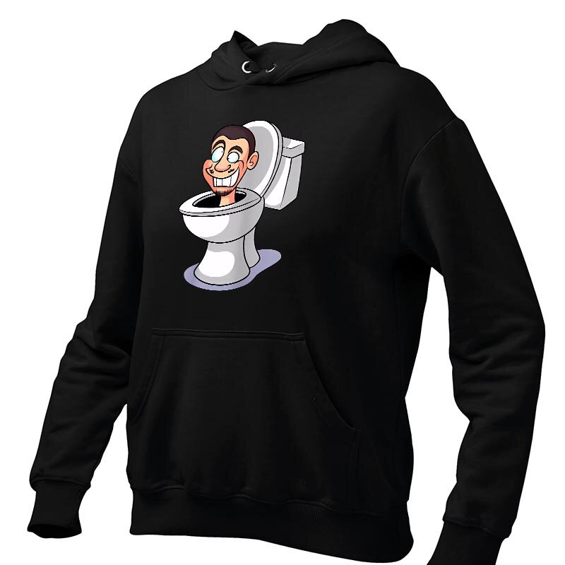 Skibidi bluzy z kapturem gra Skibidi wideo Meme Geek sweter dla mężczyzn kobiet na co dzień miękka bluza z kapturem dla nastolatków