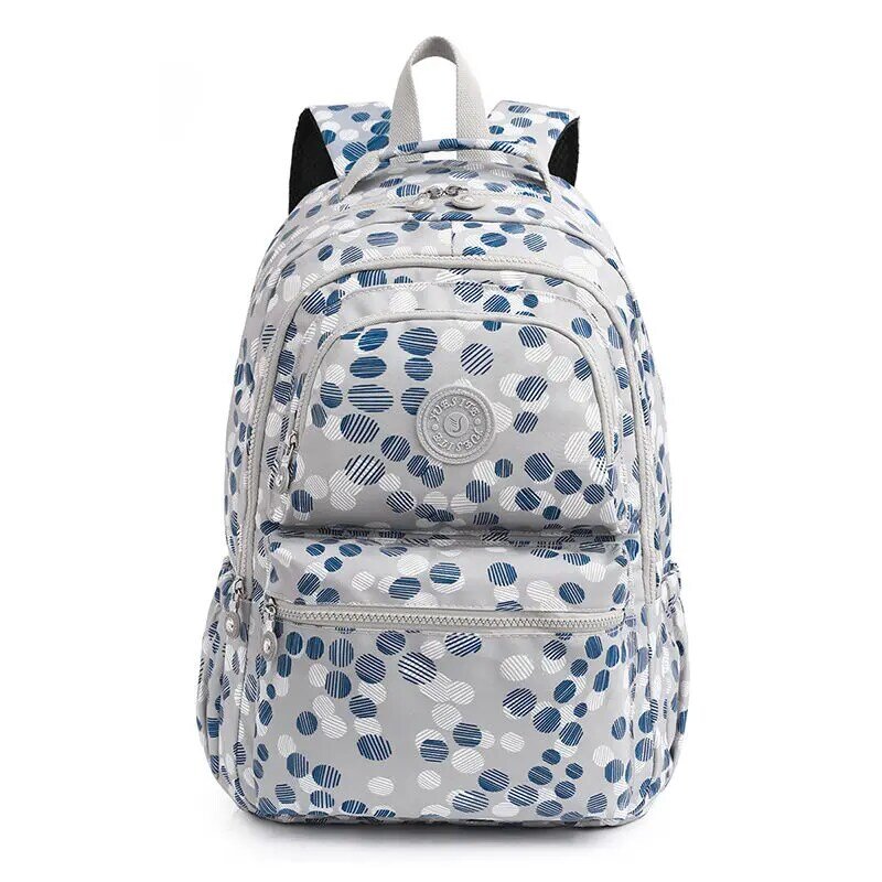 Bolsa de viaje con estampado de tela Oxford para mujer, mochila Simple de gran capacidad a la moda, mochila grande para senderismo, mochila escolar para estudiantes, 2023