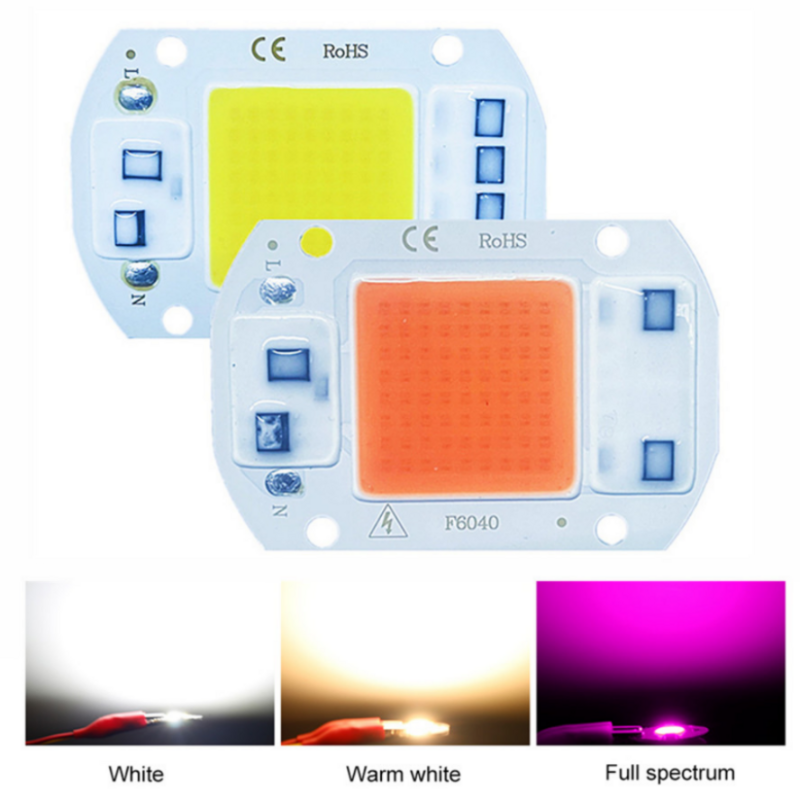 Đèn LED Chip COB 10W 20W 30W 50W 220V/110V Thông Minh IC NoNeed Lái Xe bóng Đèn LED Đèn Rọi Đèn Diy Chiếu Sáng Dropshipping