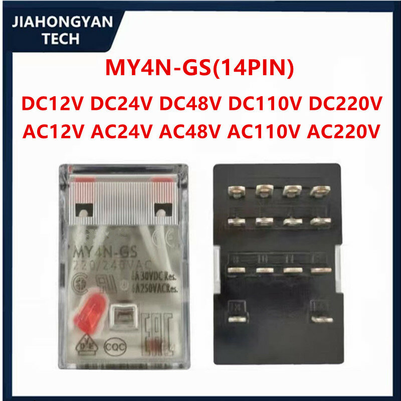 MY2N-GS relay asli MY4N-GS LY4N-J AC/DC12V 24V 48V 110V 220V