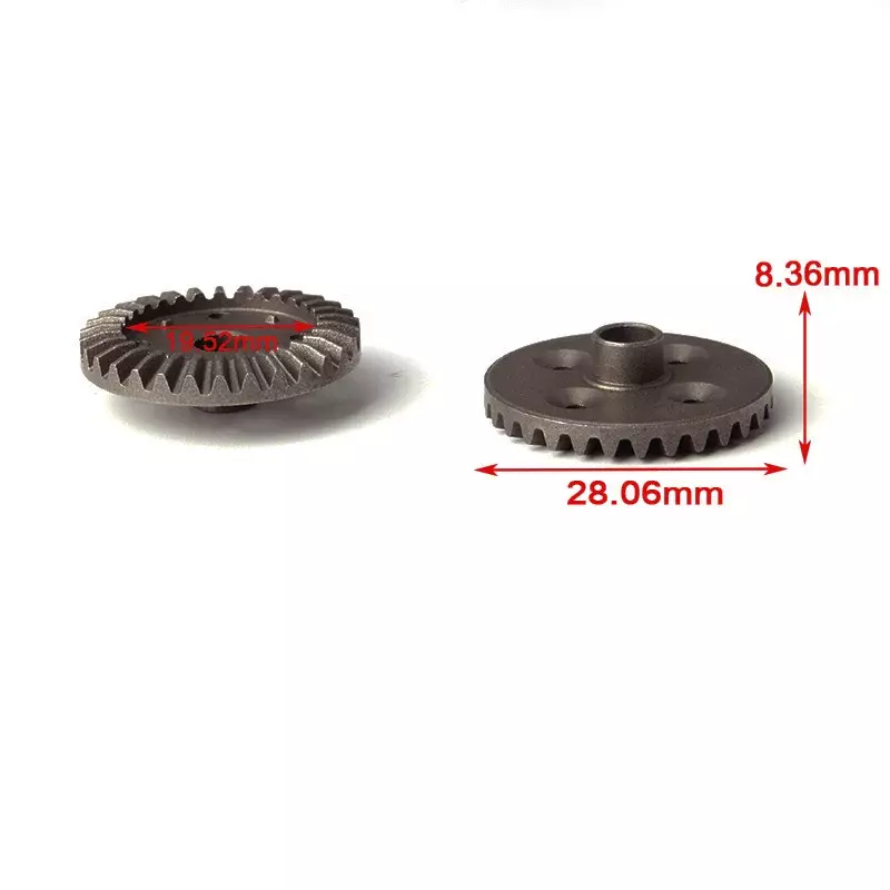Engrenage métallique de mise à niveau 30T 24T 12T ou.com, pièces de rechange pour voiture RC Wltoys 0011 0012 0013/0014, 12428/12429