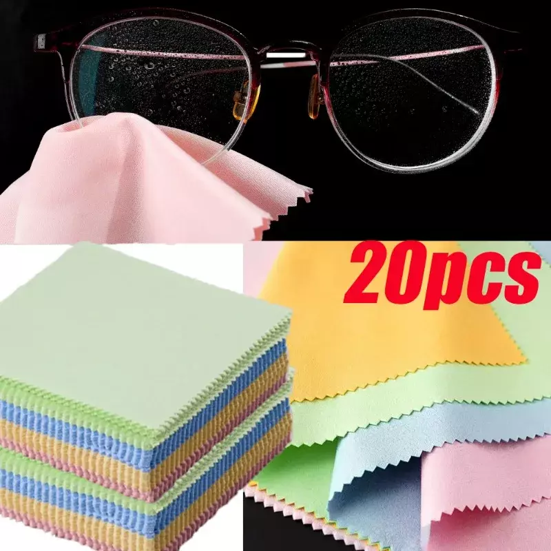 Panno per occhiali in fibra Superfine morbido accessorio per occhiali detergente di alta qualità panno quadrato per la pulizia dello schermo del cellulare