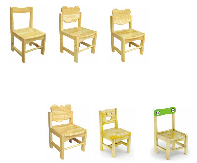 Child Half Moon Kindergarten Preschool Wooden Chair And Table For Kid