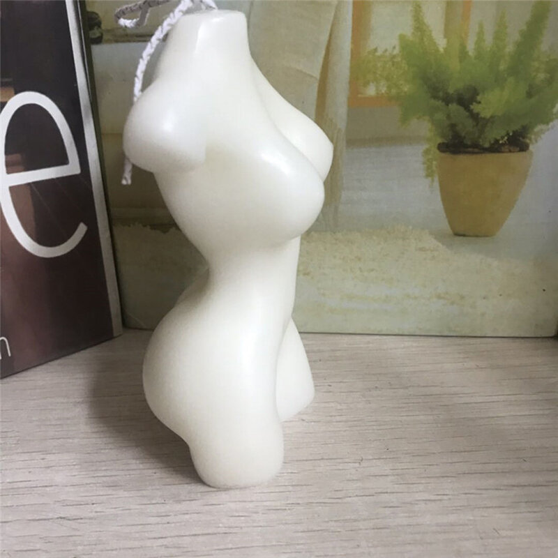 Molde de silicona de cuerpo desnudo de mujer 3D, molde de vela hecho a mano, suministros de fabricación de yeso de Aroma de vela, manualidades para el hogar, decoración, 1PC