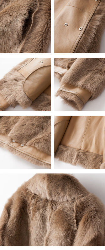 FCY-casaco de pele italiana masculino, jaqueta de inverno, couro genuíno, pele de ovelha natural, roupas masculinas, tendência, outono, novo, 2023