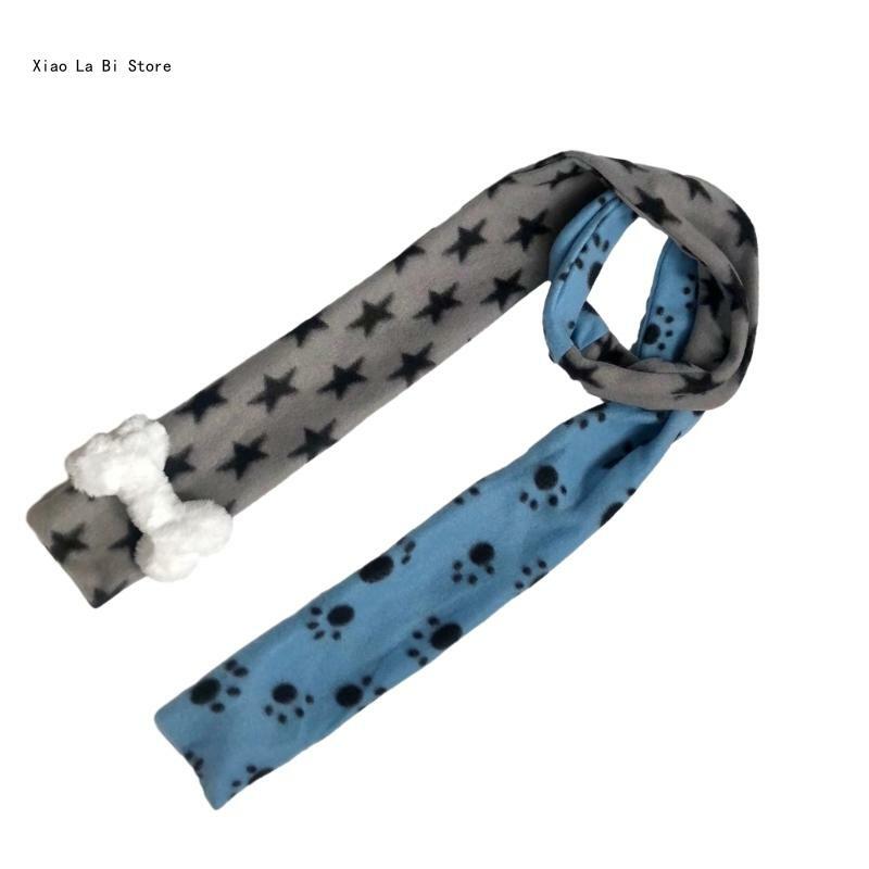 Шарф в стиле Харадзюку, толстый шарф с принтом собачьей лапы, модный шарф для девочек в стиле субкультуры XXFD
