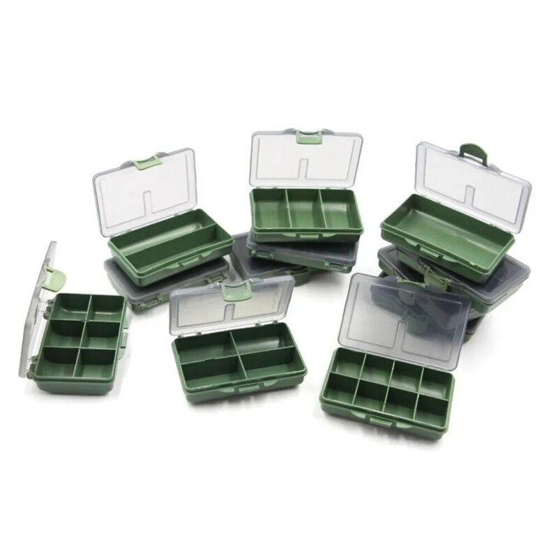 Separated Fishing Tackle Box New Compartments Small Tackle Hook Bait Container Case Fishing Tools Plastic Fishing Lure Storage