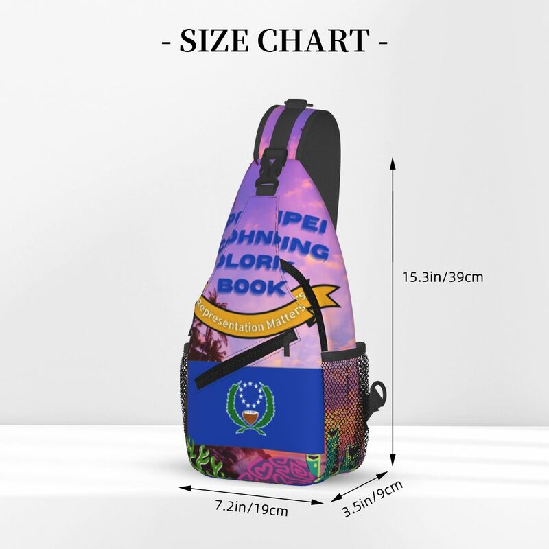 Классическая нагрудная сумка Pohnpei Pride в стиле ретро, портативный ежедневный приятный подарок на заказ