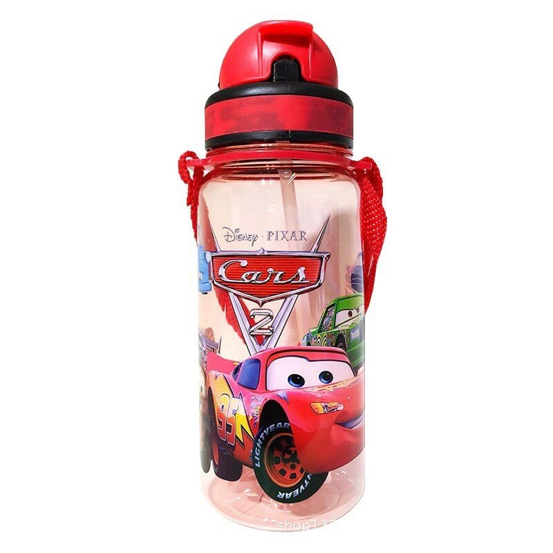 Disney Mickey Mouse Cartoon cups con paglia bambini biancaneve auto bottiglie sportive congelate ragazze Princess Sophia tazze per l'alimentazione