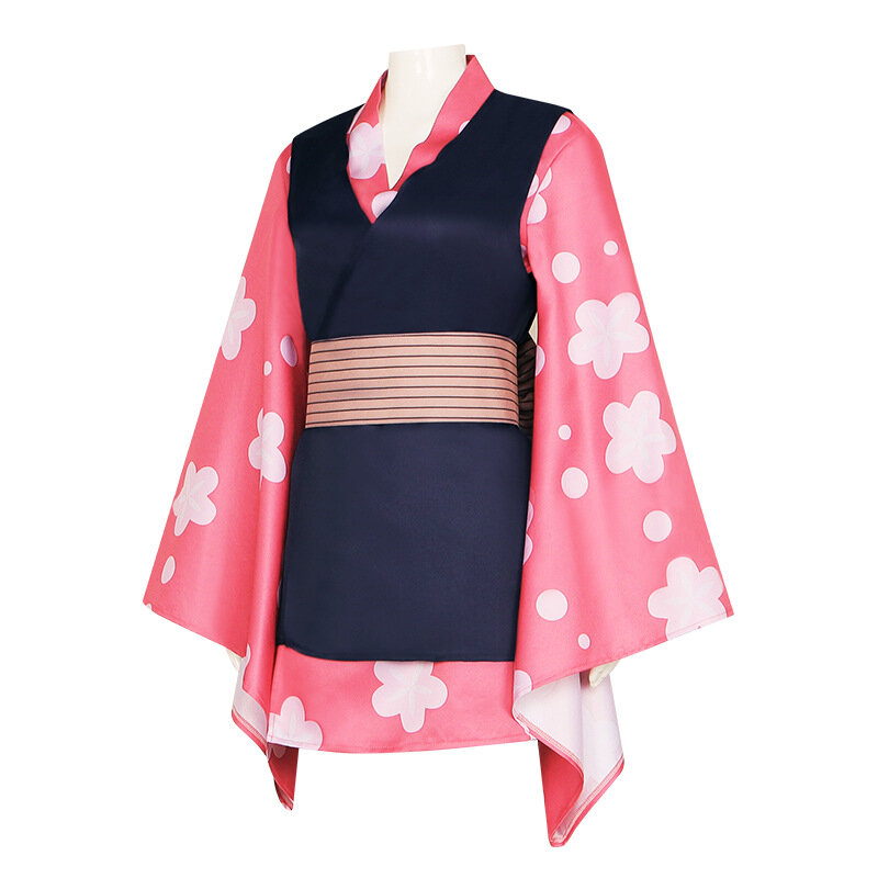 Makomo-conjunto completo de disfraces de Anime para hombre y mujer, uniforme de Cosplay de juego 4 piezas, conjunto completo de Kimono, accesorios para Halloween