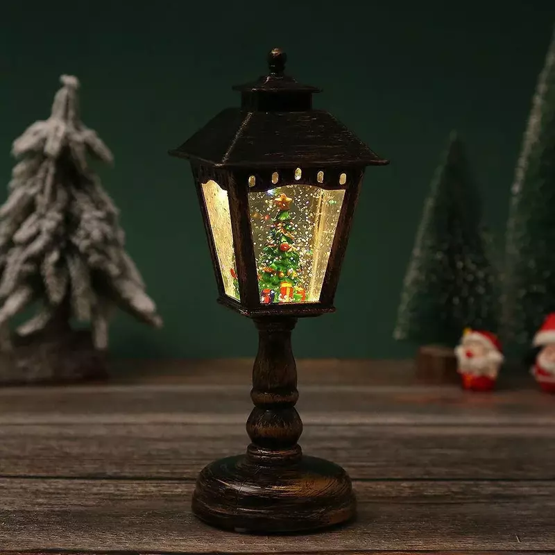 2024 Christmas Decorations Wind Lights Lighting Music Desk Lights Small Night Lights Santa Lantern Christmas Children Gifts