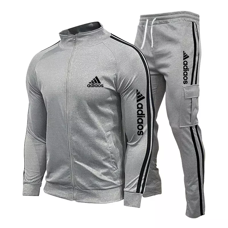 New Mens Tracksuits 2023 Men Sets Sweatshirt+sweatpants Tracksuit Zipper Stand Collar Sports Suit Jogging Fitness Men Clothing