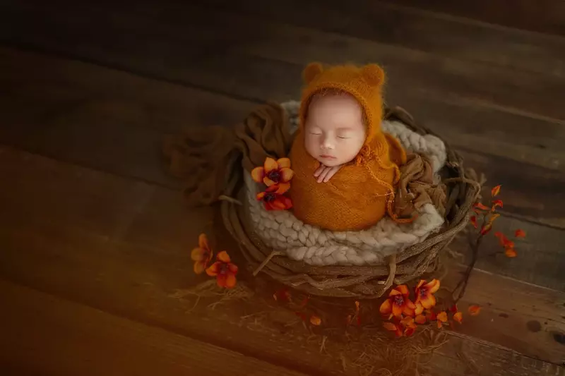 Cappello di lana per neonato puntelli per fotografia per neonato cappello per bambina in maglia cappello per neonato puntelli per fotografia per bambini