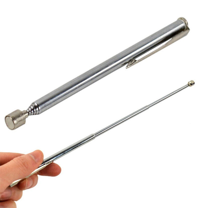 Mini bolígrafo magnético telescópico portátil de mano, herramienta de recogida magnética, varilla de recogida ajustable, tornillos de recogida, 1/2/3 piezas