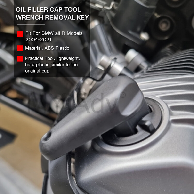 Motocicleta Motor Key Oil Filler Cap, Ferramenta Wrench, remoção para BMW R1200GS, R1250RT, R NOVE T, R1250GS, R 1250, 1200 GS, LC RT, RS